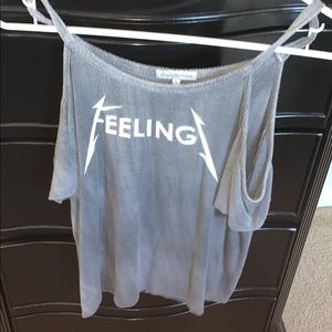 Feelingz off the shoulder top